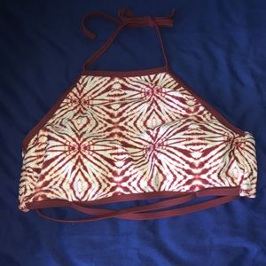 Strappy halter bikini top